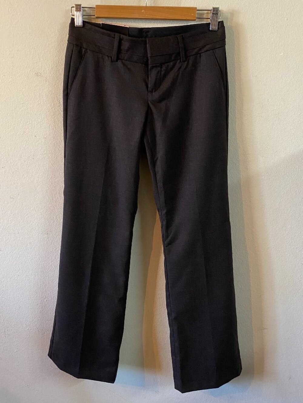 BANANA REPUBLIC MARTIN FIT SIZE 27" BLACK DRESS PANTS WITH LINING